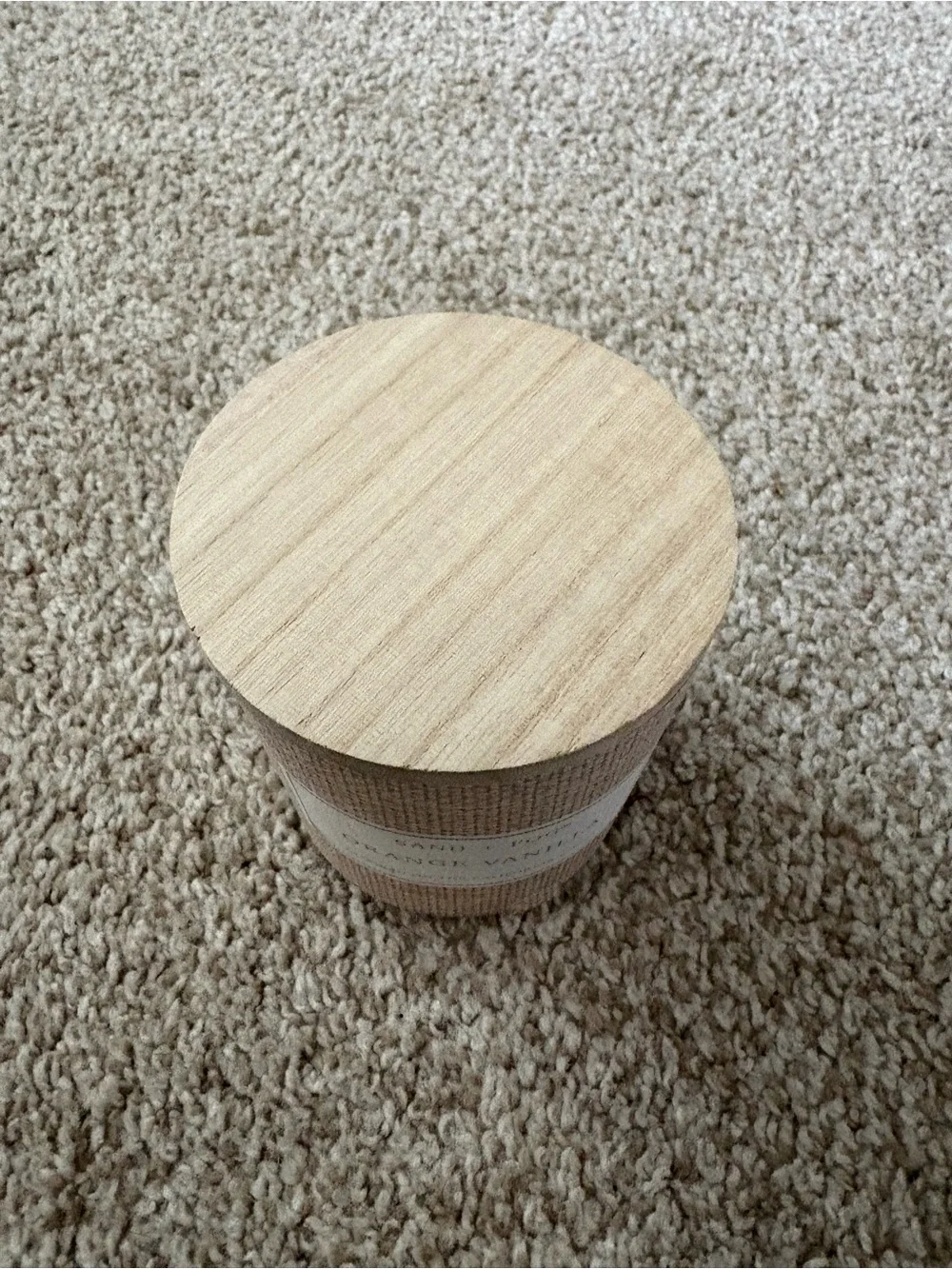 Orange Vanilla Scented Candle - Cream